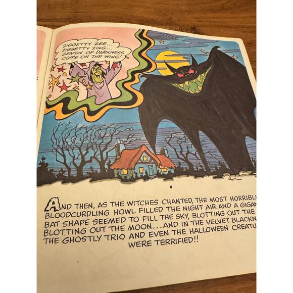 Casper Meets The Demon Of Darkness Peter Pan Books Record Not Included 1976 - Picture 5 of 6